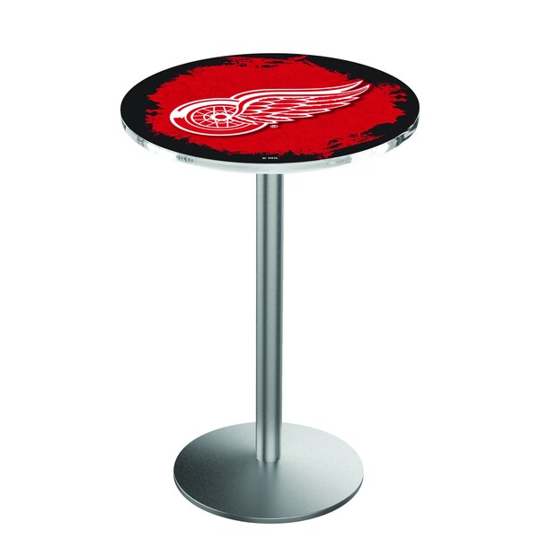 42" Stainless Steel Detroit Red Wings Pub Table